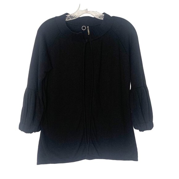 One Girl Who Angora Blend Black Open Cardigan Sweater Women’s Size Small - Picture 1 of 11